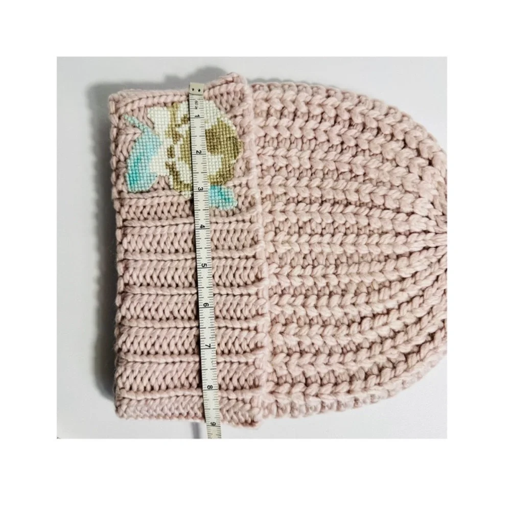 Free People EVERYTHING ROSIE Wool Blush Cuffed Beanie Hat